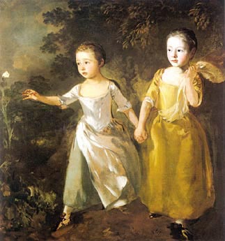 The Painter Daughters Chasing a Butterfly